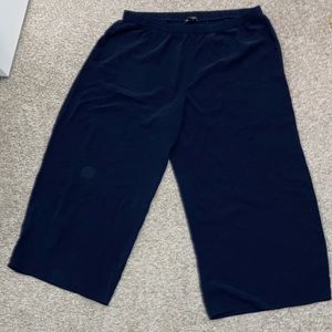 Eileen Fisher Size L Bottoms Navy Blue
